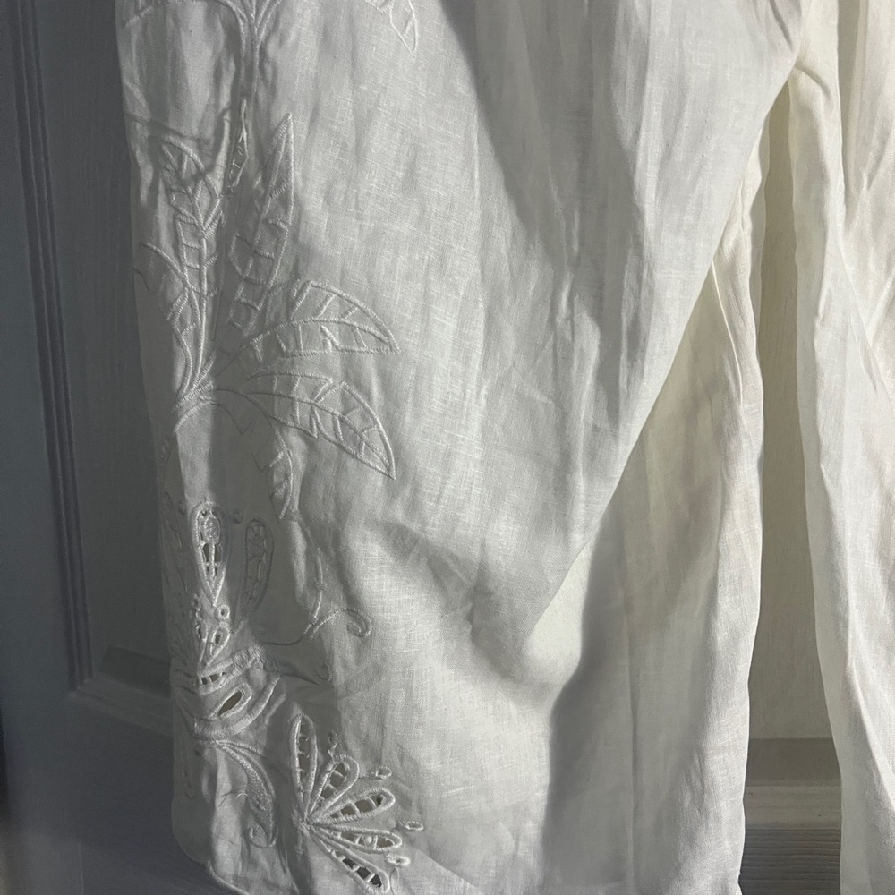 Calypso St. Barth White Cropped Pants - Picture 9 of 12